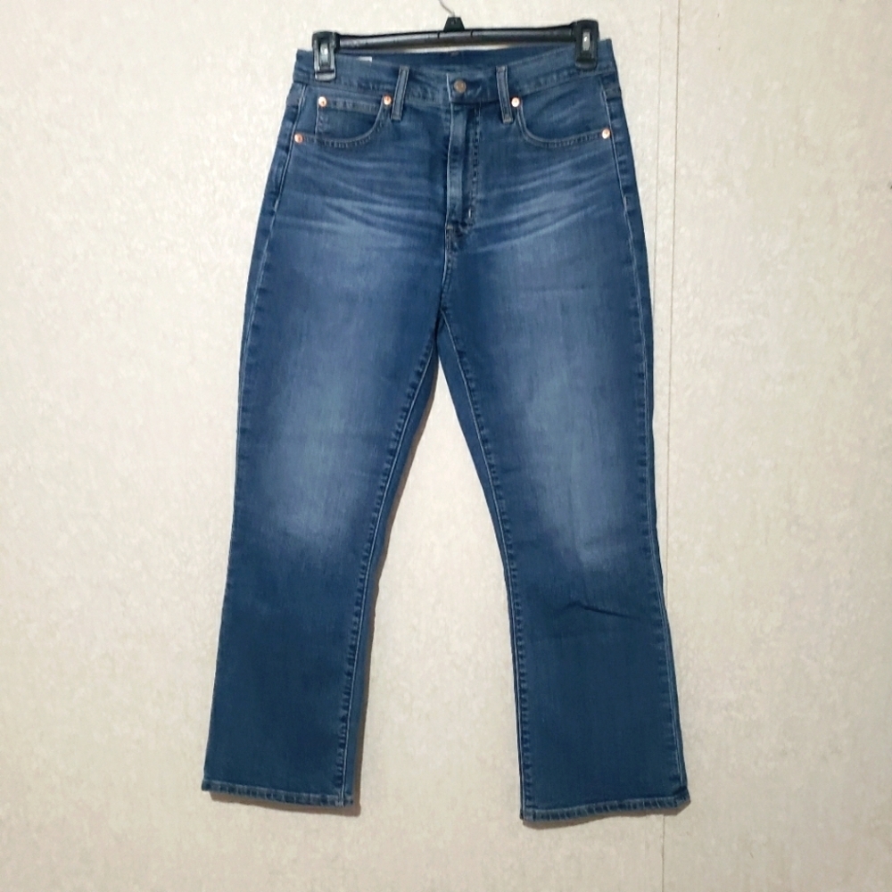GAP Women...Blue Flare Wide Leg Jeans..size:30/10